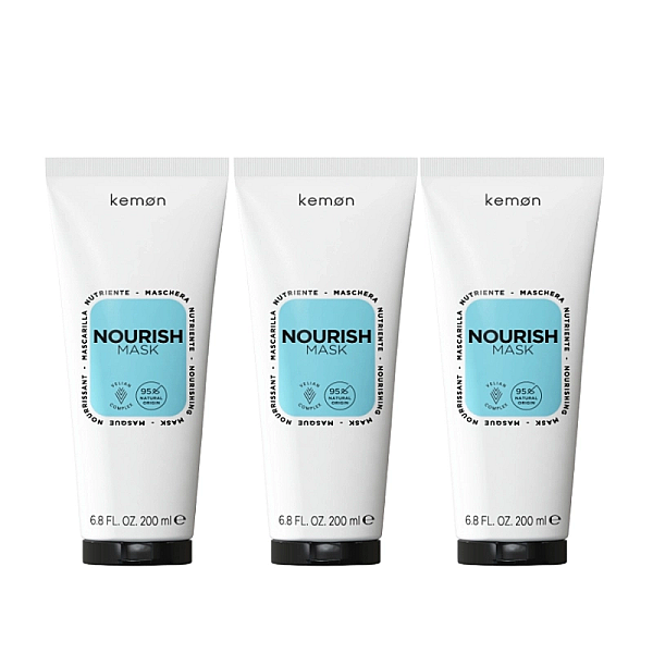 Pachet 3 x masca pentru par uscat care nourish 200ml
