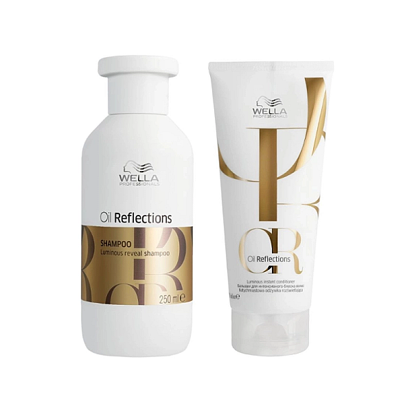 Pachet hidratant pentru par uscat oil reflections - sampon 250ml, balsam 200ml