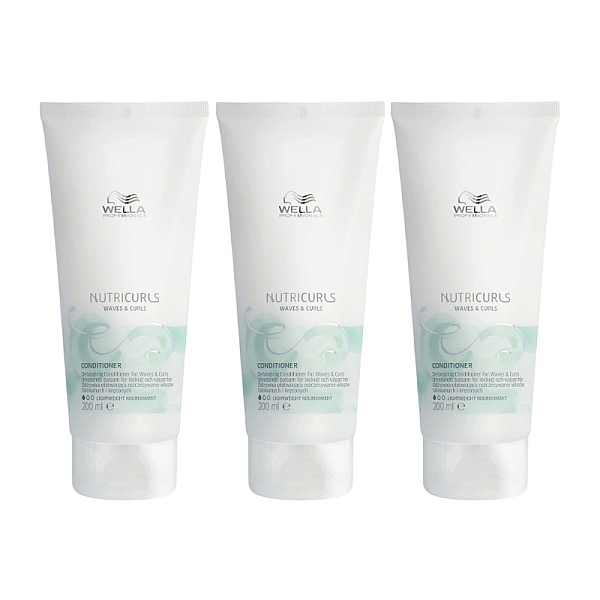 Pachet 3 x balsam pentru par cret sau ondulat care nutricurls 200ml