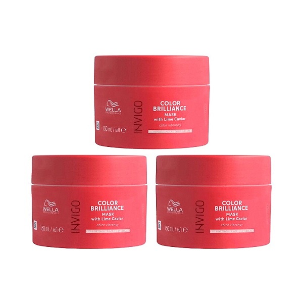 Pachet 3 x masca pentru par vopsit fine invigo brilliance 150ml