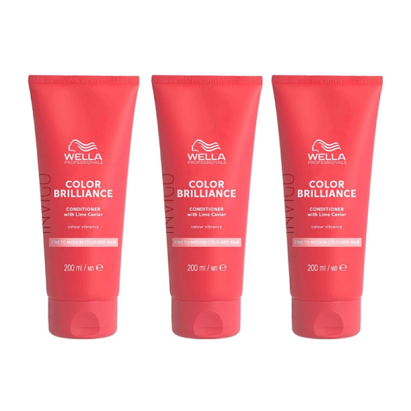 Pachet 3 x balsam pentru par vopsit fine invigo brilliance 200ml