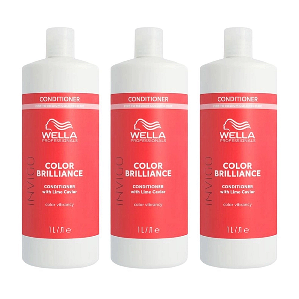 Pachet 3 x balsam pentru par vopsit fine invigo brilliance 1000ml