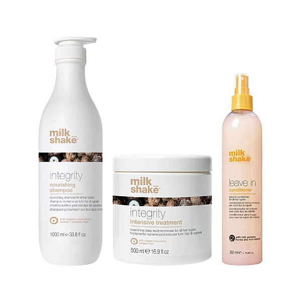 Pachet reparare si hidratare integrity - sampon 1000ml, masca 500ml, leave-in 350ml