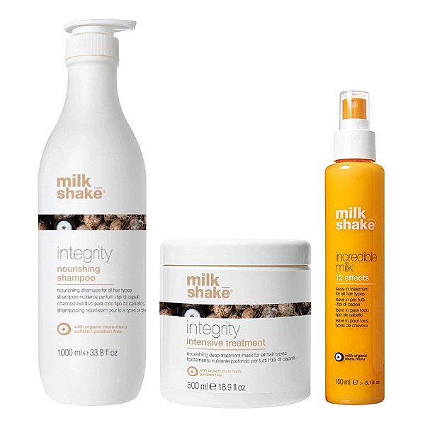 Pachet reparare si hidratare integrity - sampon 1000ml, masca 500ml, tratament 12 efecte 150ml