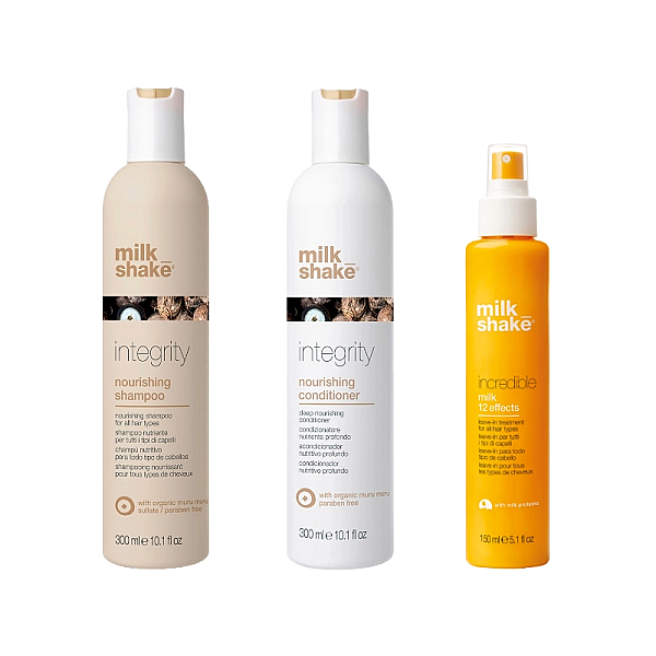 Pachet reparare si hidratare integrity - sampon 300ml, balsam 300ml, tratament 12 efecte 150ml