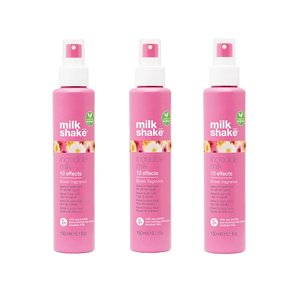 Pachet 3 x tratament cu 12 efecte incredible milk flower fragrance 150ml