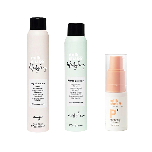 Pachet styling - protectie termica 200ml, sampon uscat 225ml, pudra volum 8g
