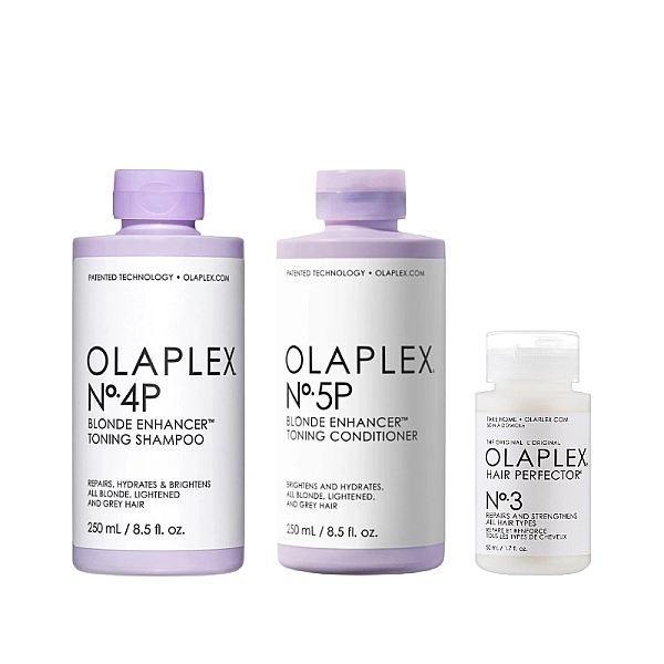 Pachet pentru par blond blonde enhancer - sampon 250ml 4p, balsam 250ml 5p, tratament nr.3 50ml