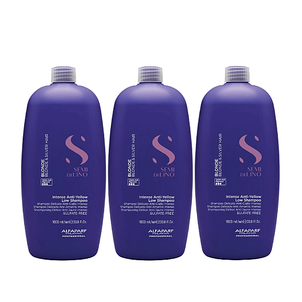 Pachet 3 x sampon pentru neutralizarea tonurilor de galben anti-yellow 1000ml