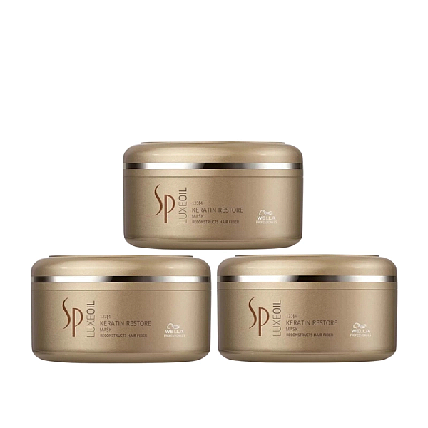 Pachet 3 x masca cu cheratina pentru par deteriorat luxe oil keratin protect 150ml