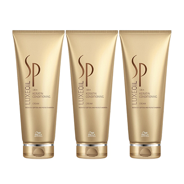 Pachet 3 x balsam cu cheratina pentru par deteriorat luxe oil keratin protect 200ml