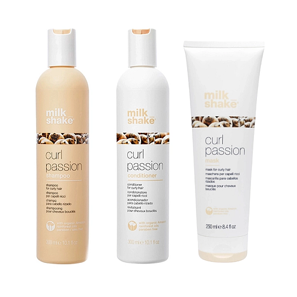 Pachet pentru par cret sau ondulat curl passion - sampon 300 ml, balsam 300 ml, masca 250 ml