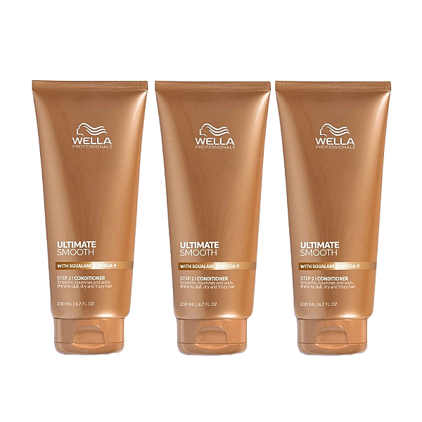 Pachet 3 x balsam hidratant pentru par uscat ultimate smooth 200 ml