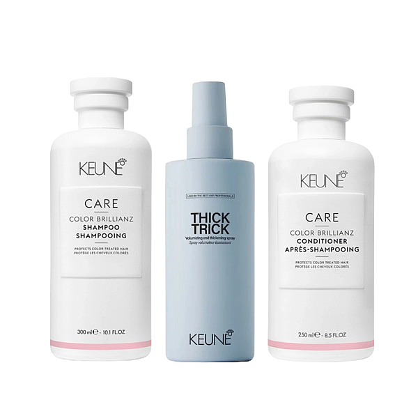 Pachet par vopsit care color brillianz - sampon 300ml, balsam 250ml, protectie termica 200ml