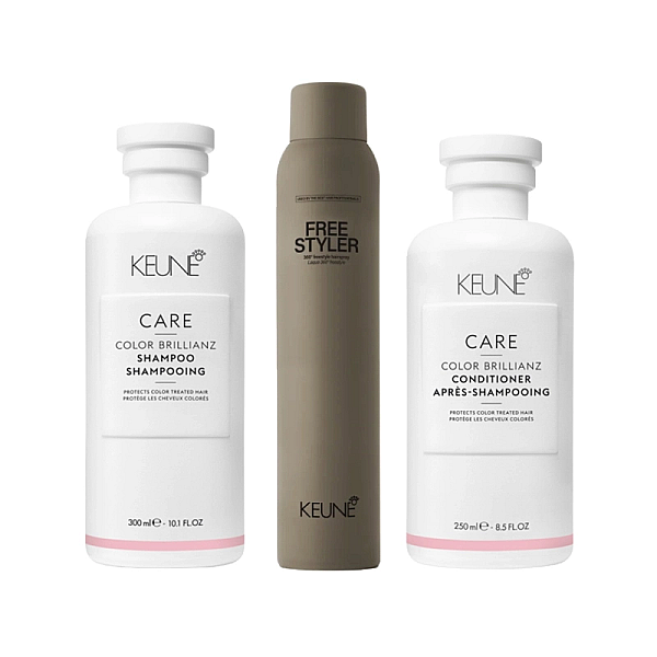 Pachet par vopsit care color brillianz - sampon 300ml, balsam 250ml, fixativ 300ml