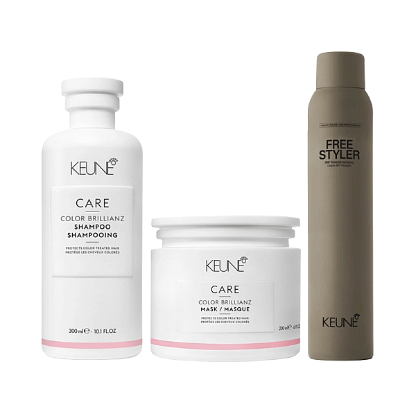 Pachet par vopsit care color brillianz - sampon 300ml, masca 200ml, fixativ 300ml