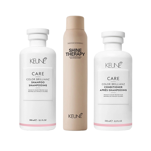 Pachet par vopsit care color brillianz - sampon 300ml, balsam 250ml, spray stralucire 200ml