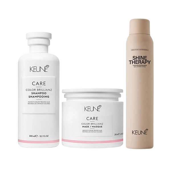 Pachet par vopsit care color brillianz - sampon 300ml, masca 200ml, spray stralucire 200ml