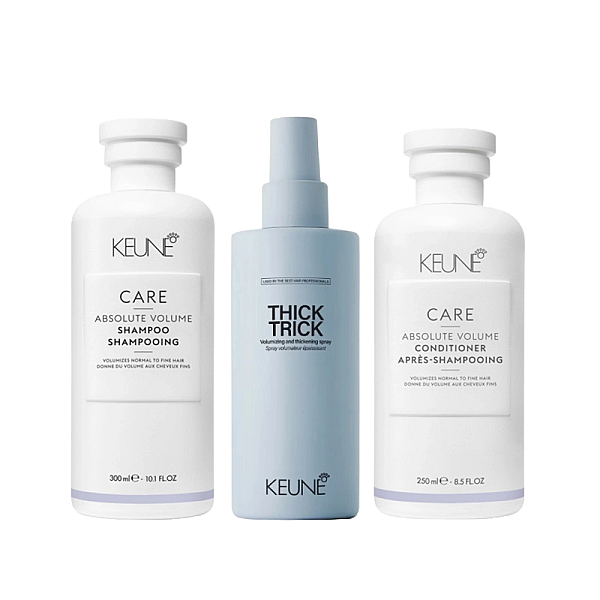 Pachet pentru volum care absolute volume - sampon 300ml, balsam 250ml, protectie termica 200ml