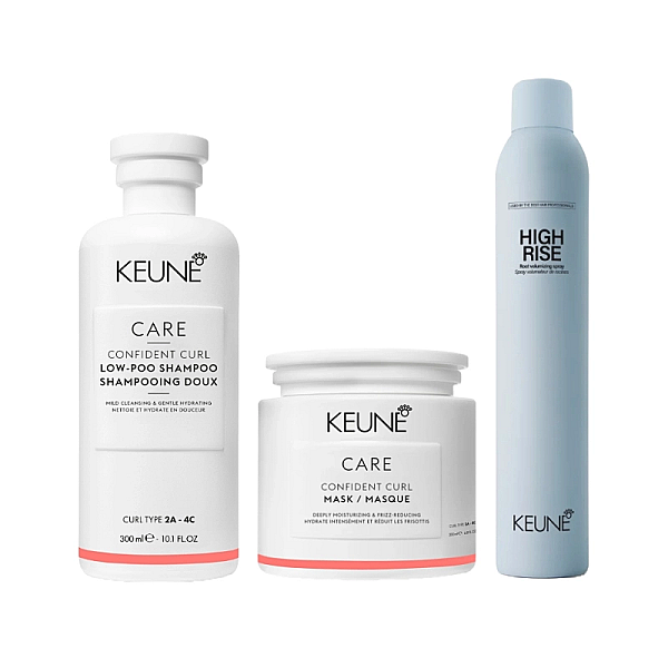 Pachet par cret care confident curl - sampon 300ml, masca 200ml, spray volum 300ml