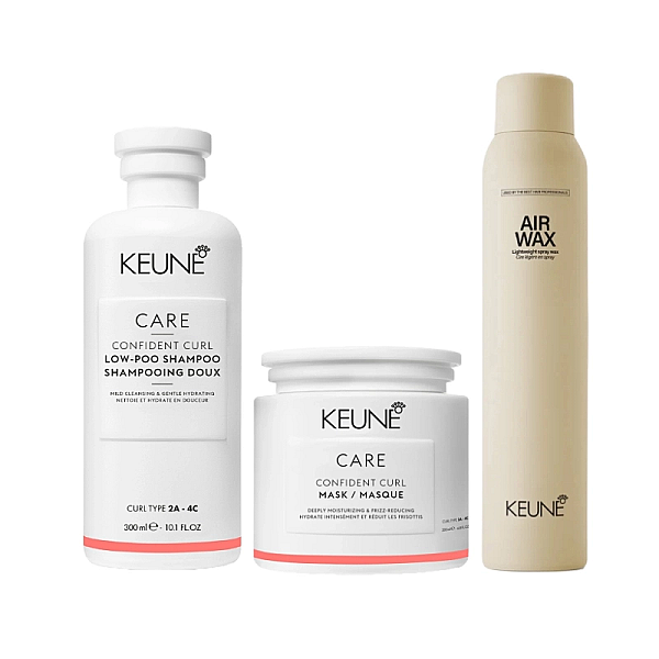 Pachet par cret care confident curl - sampon 300ml, masca 200ml, spray-ceara 200ml