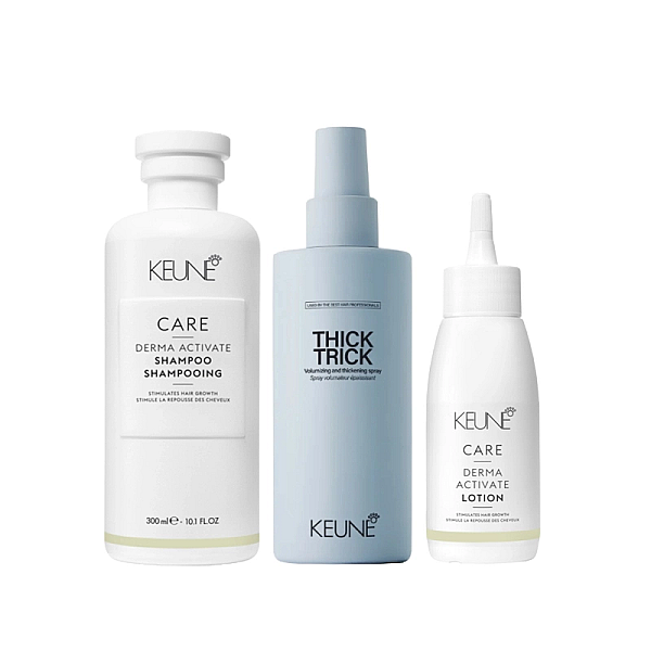 Pachet pentru scalp sensibil care derma activate-sampon 300ml, lotiune 75ml, protectie termica 200ml