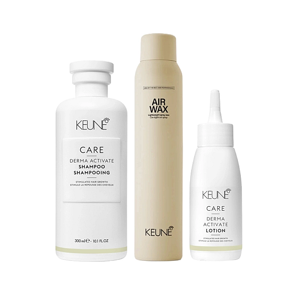 Pachet pentru scalp sensibil care derma activate - sampon 300ml, lotiune 75ml, spray-ceara 200ml