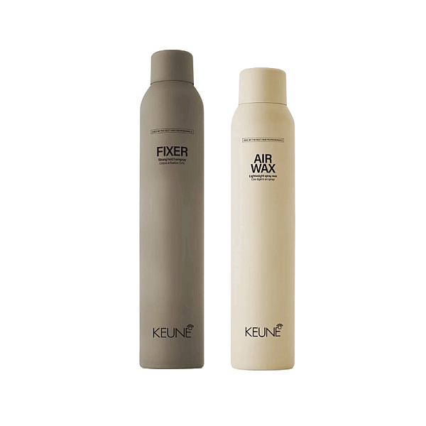 Pachet styling - spray-ceara style air wax 200ml, fixativ style fixer 300ml