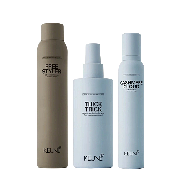 Pachet styling - spuma style cashmere cloud 200ml, fixativ freestyler 300ml, protectie termica 200ml