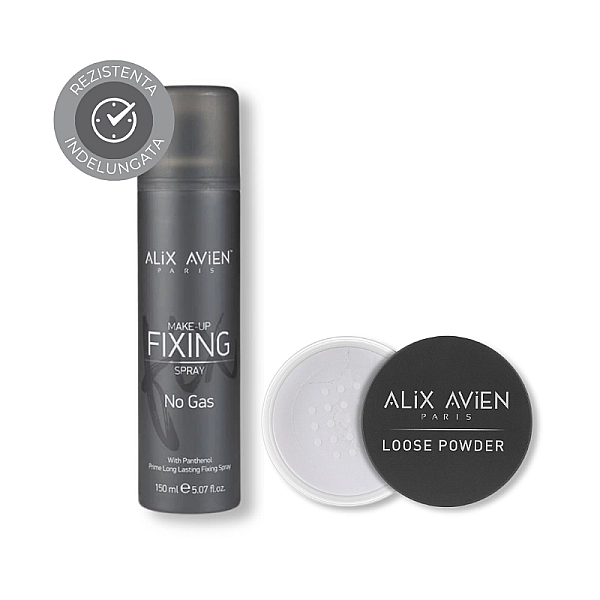 Set spray de fixare si pudra libera perfect duo