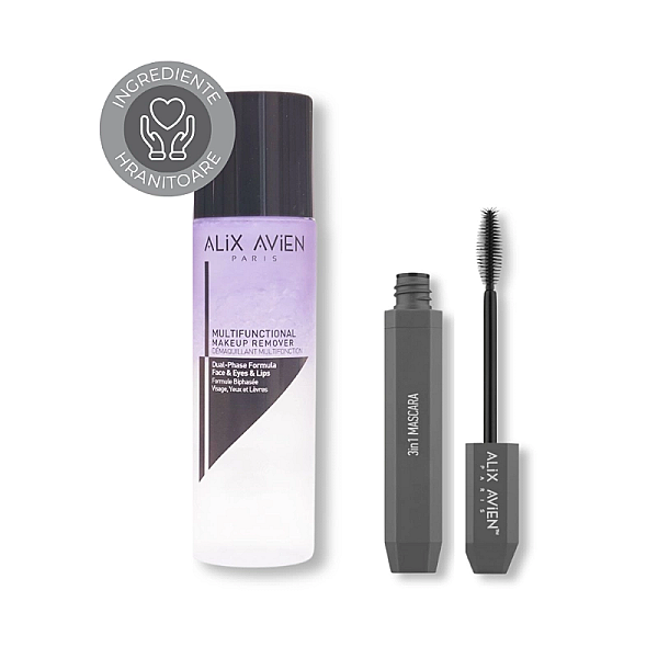 Set mascara si demachiant bifazic lash care