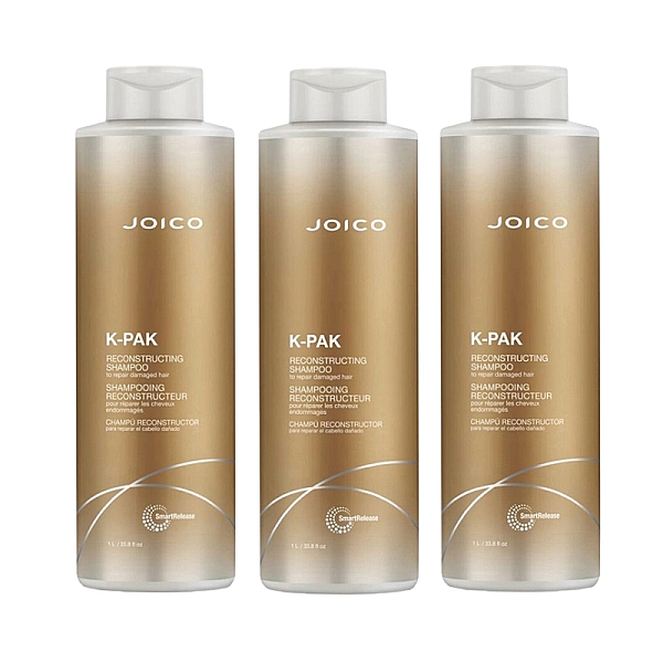 Pachet 3 x sampon pentru par deteriorat k-pak reconstructing 1000ml