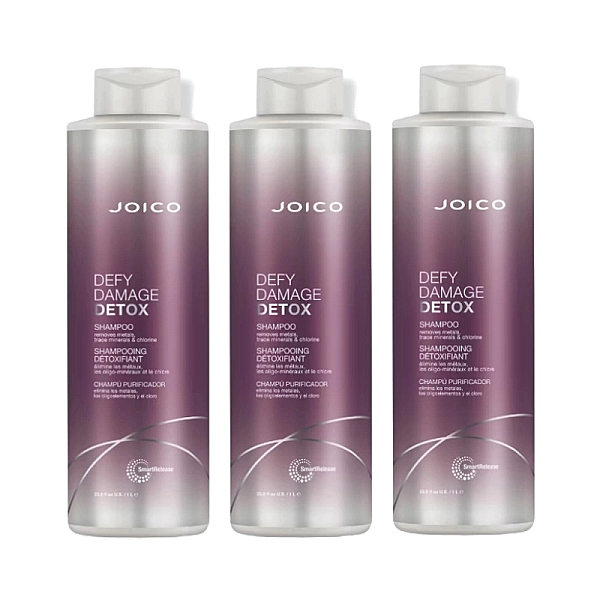 Pachet 3 x sampon detoxifiant defy damage detox cleansing 1000ml