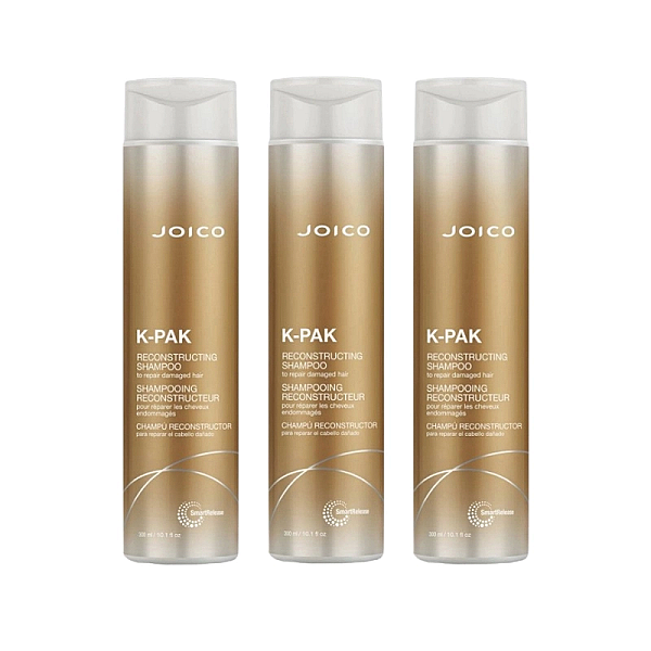 Pachet 3 x sampon pentru par deteriorat k-pak reconstructing 300ml