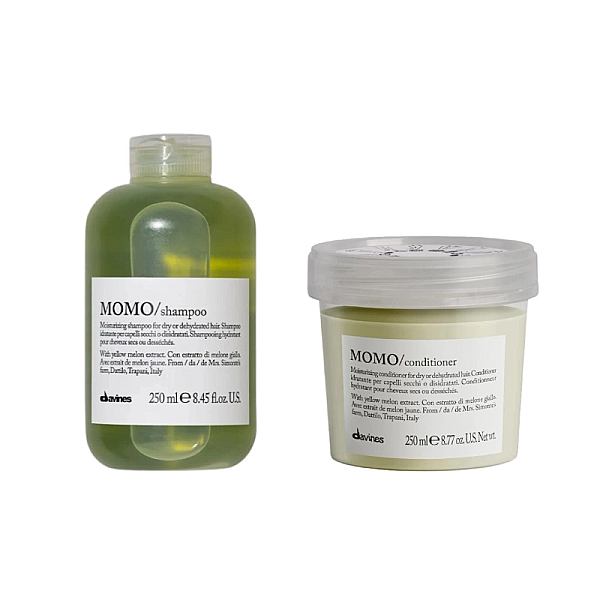 Set de hidratare pentru parul uscat momo - sampon 250ml, balsam 250ml