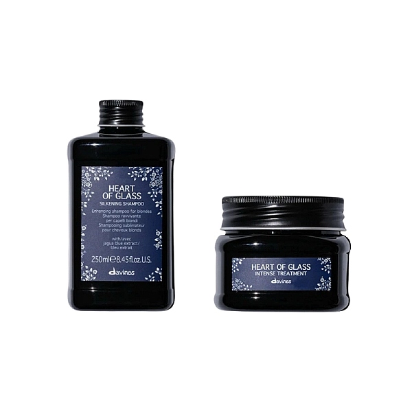 Set de hidratare pentru parul blond heart of glass - sampon 250ml, tratament 150ml