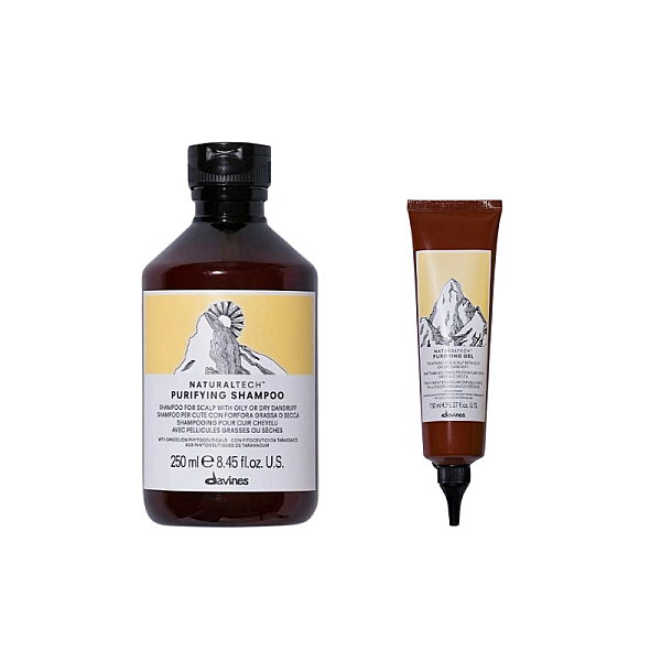 Set anti-matreata naturaltech purifying - sampon 250ml, tratament 150ml