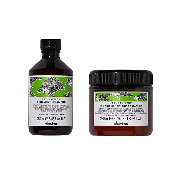Set pentru combaterea imbatranirii parului naturaltech renewing - sampon 250ml, balsam 250ml