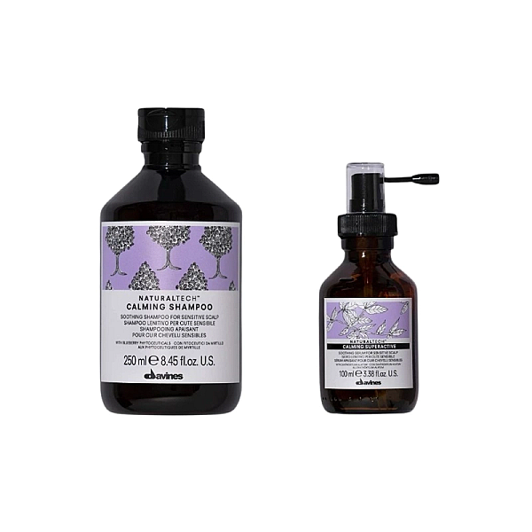 Set pentru scalpul sensibil naturaltech calming - sampon 250ml, tratament 100ml 