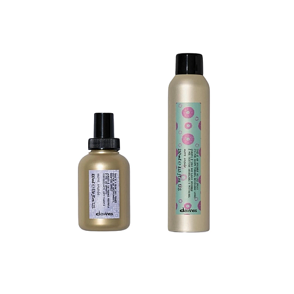 Set styling more inside - spray stralucire 100ml, fixativ cu fixare usoara 250ml