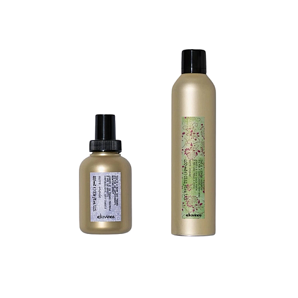 Set styling more inside - spray stralucire 100ml, fixativ cu fixare puternica 400ml