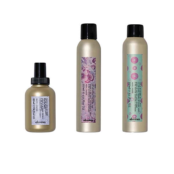 Set styling more inside - spray stralucire 100ml, spray texturizant 250ml, fixativ 250ml