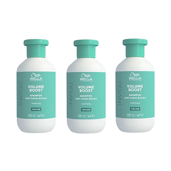 Pachet 3 x sampon pentru volum invigo volume boost shampoo 300ml