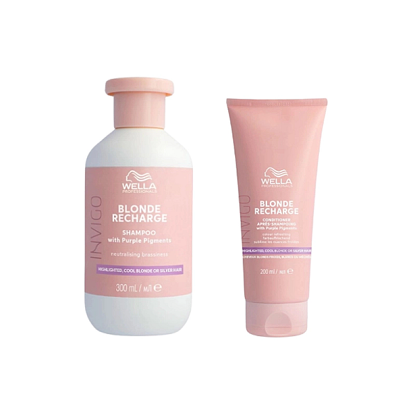 Pachet pentru parul blond blonde recharge - sampon 300ml, balsam 200ml