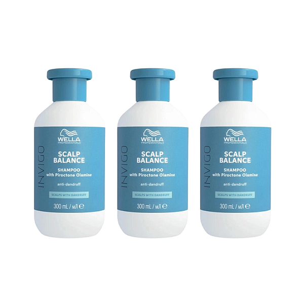 Pachet 3 x sampon anti-matreata invigo scalp balance anti-dandruff 300ml