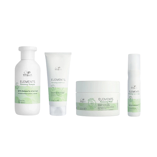 Pachet regenerare par elements renewing - sampon 250ml, balsam 200ml, masca 150ml, leave-in 150 ml
