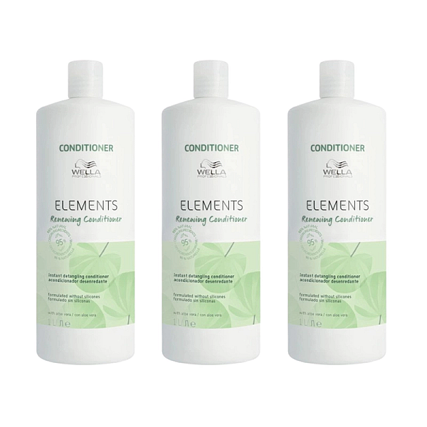 Pachet 3 x balsam regenerator fara sulfati elements renewing conditioner 1000ml