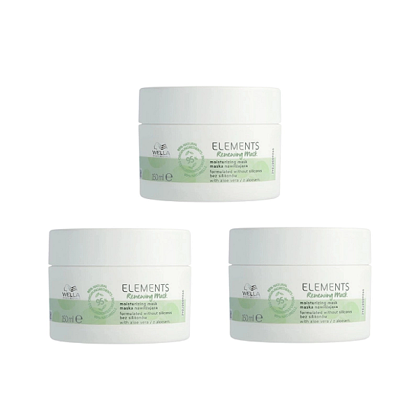 Pachet 3 x masca regeneratoare fara sulfati elements renew mask 150ml