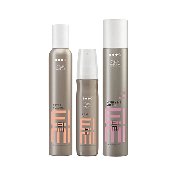 Pachet styling eimi - spuma extra-volume 300ml,  spray volum 150ml, fixativ strong 300ml