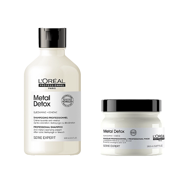Pachet par vopsit expert metal detox - sampon 300ml, masca 150ml